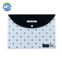 Carpeta de Archivo con Botón a Presión A4 de PP con Logotipo Personalizado, Carpeta de Documentos de Plástico Transparente Impermeable para Almacenamiento en la Oficina o la Escuela