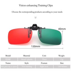 Lentes Rojas y Verdes para Entrenamiento de Visión Binocular y Pruebas de Percepción del Color con Filtros Ópticos de Precisión, Juego de 2 Piezas - Product Image 2