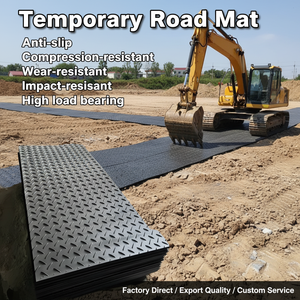 Tapis <span class=keywords><strong>de</strong></span> protection temporaire antidérapant <span class=keywords><strong>en</strong></span> PEHD extrudé sur mesure pour équipements lourds, couvre-herbe et surfaces à forte teneur <span class=keywords><strong>en</strong></span> boue - Product Image 1