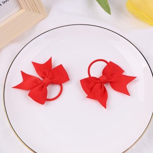 Accessoires de cheveux pour enfants ruban gros-grain queue d'aronde arc élastique chaîne de cheveux 2 pouces petite fille mignonne chouchous - Product Image 3