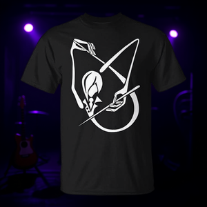 Camiseta premium Faceless Musician, negra, unisex, talla para adultos, diseño artístico - Product Image 3