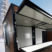Maison conteneur extensible 20ft 40ft, kiosque de vente préfabriqué, café mobile, magasin modulaire