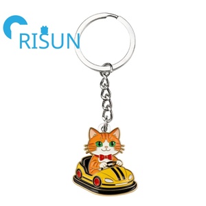 Portachiavi in Metallo Smaltato Personalizzato all'Ingrosso, Divertente Gioco Hot Wheels Bump Toy, Llavero <span class=keywords><strong>per</strong></span> Bambini, Portachiavi Auto Bumper Kart - Product Image 4