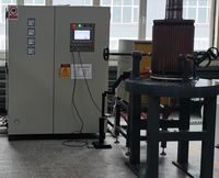 Mesin Brazing Cincin Ujung Rotor Motor Squirrel Cage HV Besar, Peralatan Solder Induksi Hemat Energi untuk Pabrik Motor