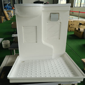 Douche et lavabo en acrylique blanc <span class=keywords><strong>pour</strong></span> <span class=keywords><strong>camping</strong></span>-<span class=keywords><strong>car</strong></span> moderne et portable avec un design intelligent et peu encombrant - Product Image 4