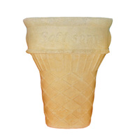1000 Pièces Flats Cone Wafer Cups Commercial Ice Cream Crispy Cone Holder