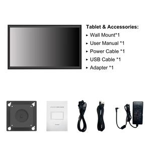 32 Inch Android 14 Digital Signage Touchscreen Tablet PC with Octa-Core CPU <b>Wall</b> Mount Calendar 3-Year Warranty - Product Image 4