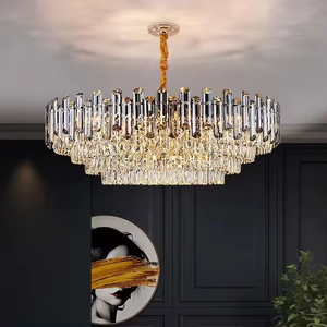 Iluminación de celo Luces colgantes Modernas Decorativas Hotel Lustre colgante Candelabro de cristal K9 de lujo - Product Image 2