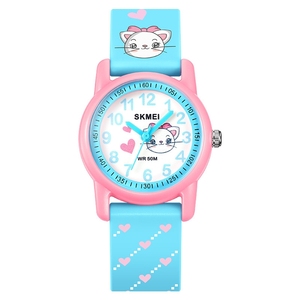 Montre à quartz Skmei pour enfants, tendance, étanche 50 m, boîtier en PC, silencieuse, pour étudiants, chiffres arabes, cadran à aiguilles, batterie 3 ans - Product Image 3