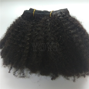 Extensiones de Cabello Remy de la Mejor Calidad, Tipo 4a4b4c, Afro <span class=keywords><strong>Rizado</strong></span>, con Clip, Sin Desprendimiento ni Enredos - Product Image 3