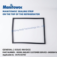 Joint de porte en caoutchouc PVC pour machine à glaçons Manitowoc, bande d'étanchéité magnétique souple en PVC pour porte de réfrigérateur, noir, fabriqué en Allemagne