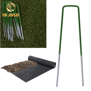 6 Zoll verzinkte Landschafts-U-Boden-Klampen-Grasstift-<span class=keywords><strong>Garden</strong></span>-Stäcke künstliche Grasstangen - Product Image 6