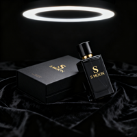 Flacon de parfum rectangulaire coloré personnalisé, vide, 50 ml, 100 ml, avec boîte et atomiseur de parfum, vaporisateur à fine brume
