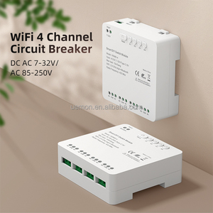 Uemon Smart Home 4ch Wifi + <span class=keywords><strong>Rf</strong></span> Zelfsluitende 4-weg Relaismodule Tuya Smart Wifi/<span class=keywords><strong>Zigbee</strong></span> Afstandsbediening Schakelaar Voor Garage Hotel - Product Image 5