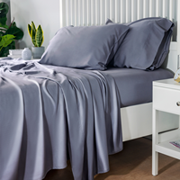Reine King size 4 pièces linge De lit De Luxe en satin de soie jacquard housse de couette feuille