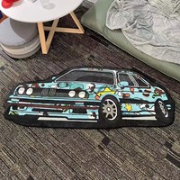 Tapis personnalisés imprimés à la machine, antidérapants, avec des dessins de voitures et d'anime, taille personnalisée, respectueux de l'environnement, forme moderne, tapis design