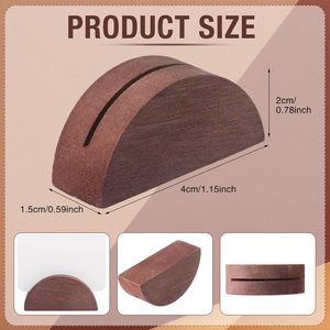 Supports en bois Table de <span class=keywords><strong>mariage</strong></span> porte-nom Place porte-cartes bureau étiquette Photo <span class=keywords><strong>Menu</strong></span> Clips Banquet fête d'anniversaire Restaurant - Product Image 2
