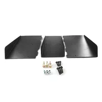 Pare-chocs arrière de voiture ABS noir universel avec 4 ailerons de requin diffuseur aileron de voiture décoration-becquets de style