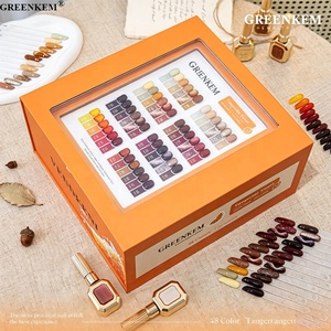 Vernis à ongles gel 48 couleurs automne, marque privée, tons platine, <span class=keywords><strong>caramel</strong></span>, ambre, sans TPO, sans HEMA, gel vernis œil de chat personnalisé - Product Image 5