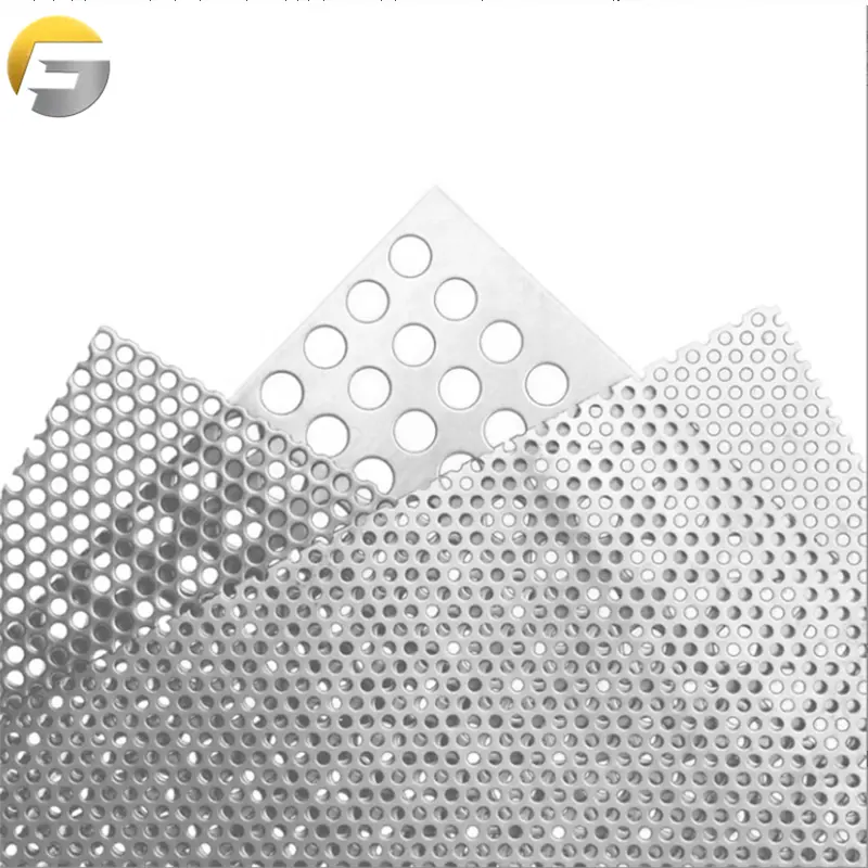 Hot Sales 304 Perforated Sheet 1.0mm 2mm Stainless Steel Plate Regular Pattern with Round Holes