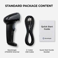 Lecteur de codes-barres 2D compact USB avec lecture instantanée et faible consommation en veille pour les équipes d'accueil