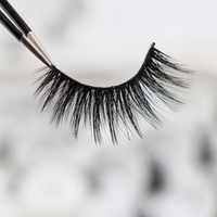 3/5/10 paires de faux cils en soie 3D faits à la main, cheveux synthétiques, noir naturel, longs et épais, maquillage, bande en coton noir