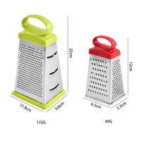 Râpe de cuisine en acier inoxydable 430 de 5 pouces pour trancher, éplucher et râper finement le fromage, le chocolat et les pelures de citron, râpe alimentaire
