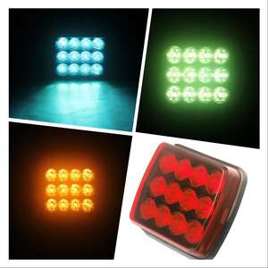 Kits d'éclairage stroboscopique <span class=keywords><strong>sans</strong></span> <span class=keywords><strong>fil</strong></span> LED ECE E mark Lampe d'avertissement d'urgence rechargeable ambre pour <span class=keywords><strong>remorque</strong></span> camion Rv tracteur Yacht - Product Image 2