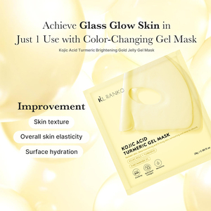 Kojic Acid Turmeric Brightening Gold Jelly Gel Mask Overnight Face Masks for Glass Glow <strong>Skin</strong> Hydrating Firming Korean Skincare - Product Image 6