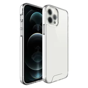 Custodia per cellulare posteriore con paraurti antiurto trasparente trasparente dal Design personalizzato per Iphone 13 13 Pro