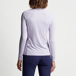 Custom OEM Womens 1/4 Zip <strong>Long</strong> <strong>Sleeve</strong> <strong>Golf</strong> Shirt Women's Printed UPS50+ Sun Protection <strong>Golf</strong> <strong>Top</strong> - Product Image 3