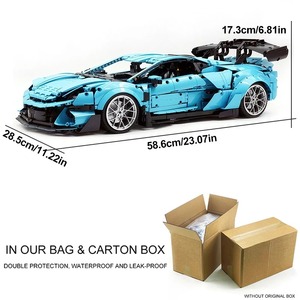 GULY 10660 MOC Technical 1:8 RC Supercar Building Blocks Bricks Assembling Model Toys for Boys Christmas Gift Set - Product Image 5