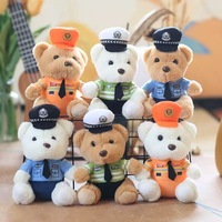 BSBH Mini porte-clés en peluche personnalisé, jouets en peluche sur mesure, porte-clés anime, ours en peluche, pendentif mascotte doux, porte-clés en peluche personnalisé