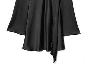 KAR & OT ZA 2025 autunno/inverno nuovo arrivo: elegante e semplice abito a <span class=keywords><strong>maniche</strong></span> <span class=keywords><strong>lunghe</strong></span> in <span class=keywords><strong>raso</strong></span> di seta con accessori per sciarpa (9382332) - Product Image 6