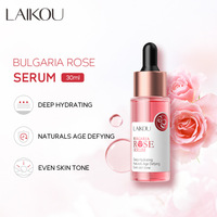 Sérum Visage Hydratant en Profondeur à la Rose de Bulgarie LAIKOU OEM/ODM/OBM 30ml – Naturel, Anti-Âge, Éclaircissant et Unifiant le Teint