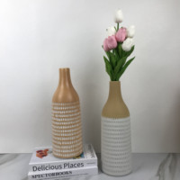 Nouveau Style de bouteille moderne Vase de fleur en céramique de décoration de maison
