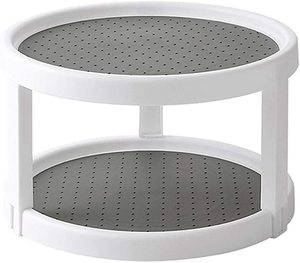 Cesta de almacenamiento multifunción, estante de pie con 2 estantes de 2 niveles para cocina, tarros de especias, organizador de cosméticos de baño - Product Image 5