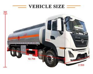 Camión cisterna de combustible DONGFENG 20000L con transmisión manual, nuevo camión cisterna 6*4 para almacenamiento de gasolina - Product Image 4