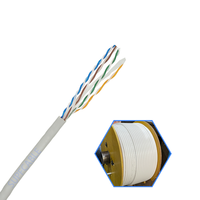 Kabel Ethernet Gigabit CAT6 UTP Berkualitas Tinggi 24AWG/23AWG 8-Konduktor Twisted Pair untuk Pengkabelan Pusat Data Berdensitas Tinggi