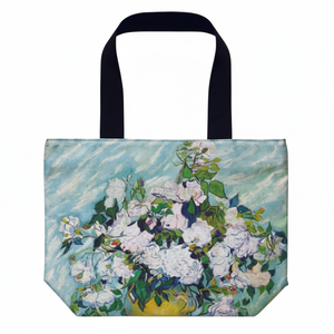 AU-01801 Tote Bag da donna L Van Gogh Art Design "rose bianche" - Product Image 1