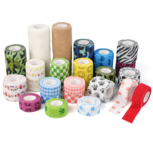 AUPCON özel elastik vet wrap kendinden yapışkanlı olmayan dokuma yapışkan bandaj - Product Image 4