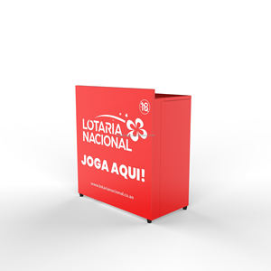 Mostrador Metálico Plegable Portátil Personalizable PT08C, Punto <span class=keywords><strong>de</strong></span> Venta Promocional con Marca para Exteriores, <span class=keywords><strong>Estación</strong></span> <span class=keywords><strong>de</strong></span> Boletos <span class=keywords><strong>de</strong></span> <span class=keywords><strong>Lotería</strong></span> Moderna - Product Image 4