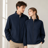Blouson décontracté grande taille à col montant, léger, écologique, coupe-vent, hydrofuge, respirant, pour le bureau, les trajets quotidiens et les activités de plein air