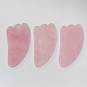 Rose Quartz Real Jade Gua Sha <b>Face</b> <b>Massager</b> Crystal <b>Face</b> Massage Guasha Stone - Product Image 6