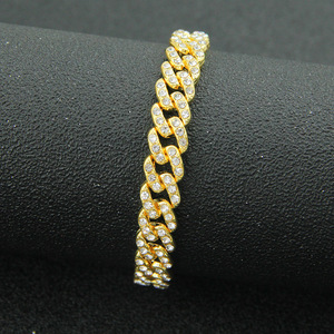 2026 Hot Selling Personalization Simple Design Alloy Double Color Chain <b>Bracelet</b> Hiphop Style Unisex <b>Bracelets</b> Fashion Jewelry - Product Image 2