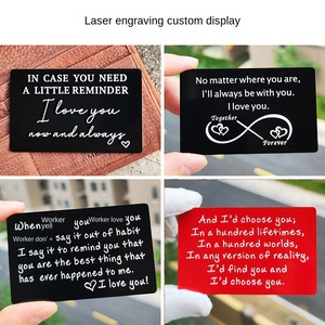 Tarjeta de Visita de Aleación de Aluminio de 0.2mm de Grosor y 86x54mm de Tamaño, Grabada con Láser, para Publicidad y <span class=keywords><strong>Regalos</strong></span> Promocionales - Product Image 4