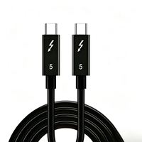 Cable de Datos Thunderbolt 5, Cable USB-C a C de 240 W, Transferencia de Datos de 80 Gbps, Ancho de Banda de 120 Gbps