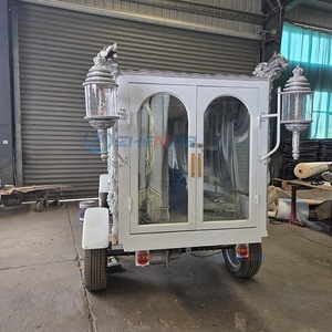 Factory Sale Special Transport Manufacturers Sell Retro Electric Funeral Carriage Coffin Hearse and Motorcycle <b>Trailer</b> Hearse - Product Image 4