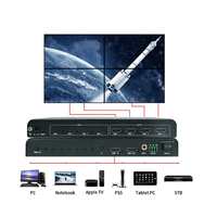 Controller Video Wall HDMI 4K60Hz 1 in 4 Out con Telecomando per Soluzioni Espositive con Display LCD