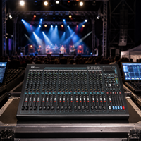 Consola de Mezclas de Audio Profesional DSZ DS-24P-4 de 24 Canales con Entradas XLR/USB - Controlador de DJ y Equipo de Audio